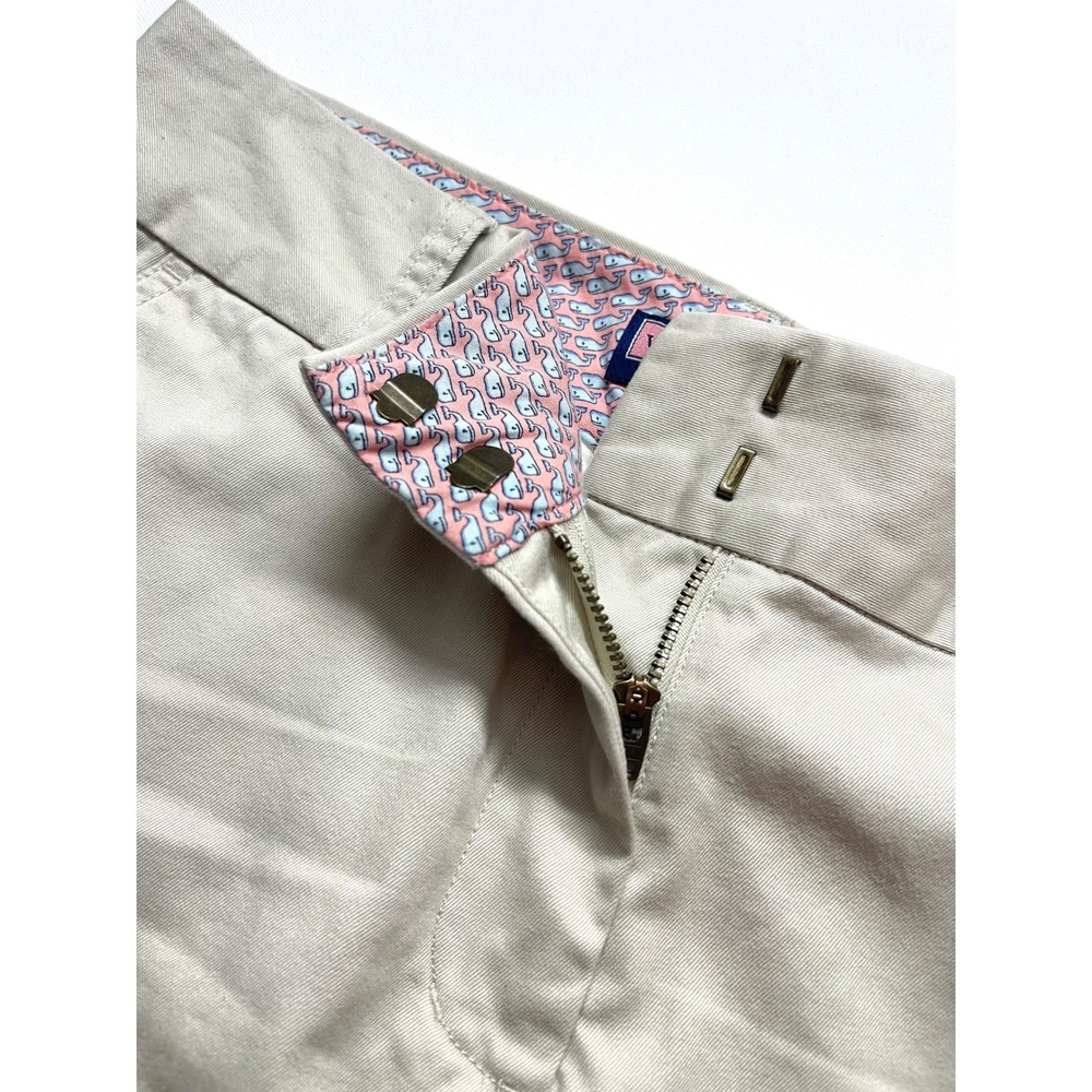 Vineyard Vines Womens Khaki Chino Mini Skirt Size 4 Beige Preppy Elegant 0316